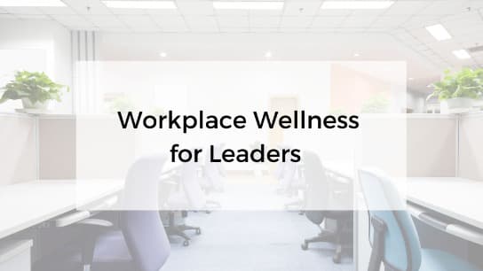 Workplace Wellness for Leaders