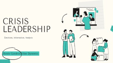 Critical skills in crisis leadership
